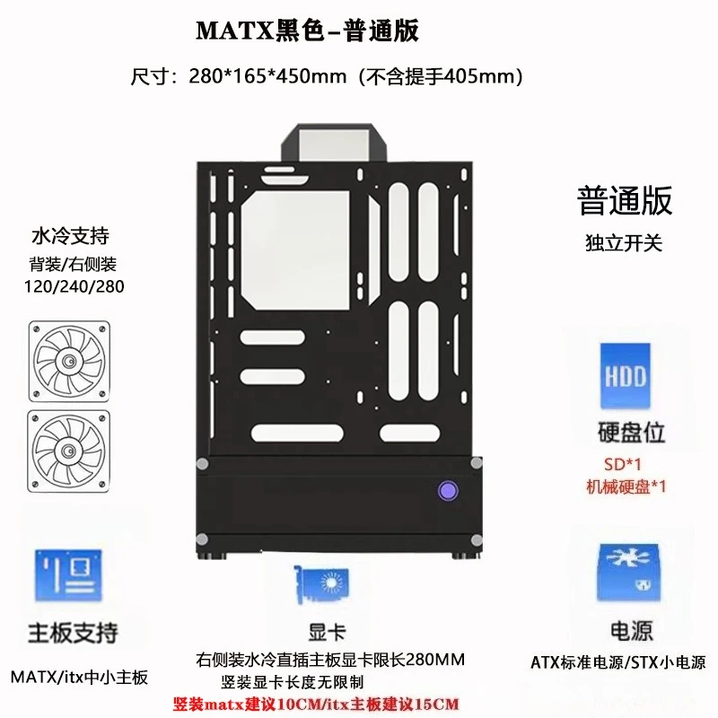 Open Chassis 240/360 Water-Coo - đánh giá và giá Pc Chassis