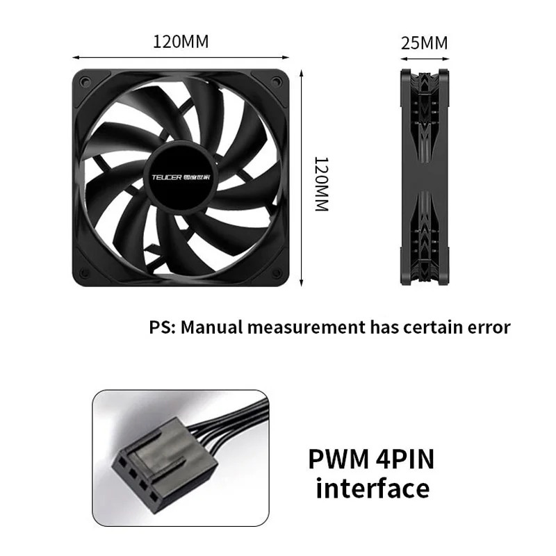 Teucer 12cm Chassis Fan PWM Co - đánh giá và giá Case Fan Controller