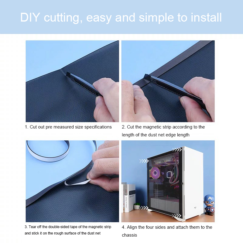 Computer Case PVC Dustproof Me - đánh giá và giá Dust Filter Pc